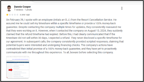 Resort Cancellation Services Reviews on Google